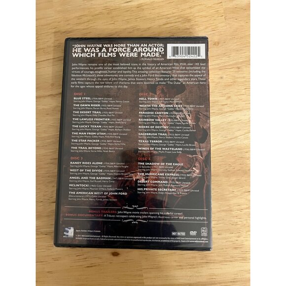 John Wayne The Tribute Collection 25 Films Plus Documentary DVD New Sealed - Picture 2 of 4